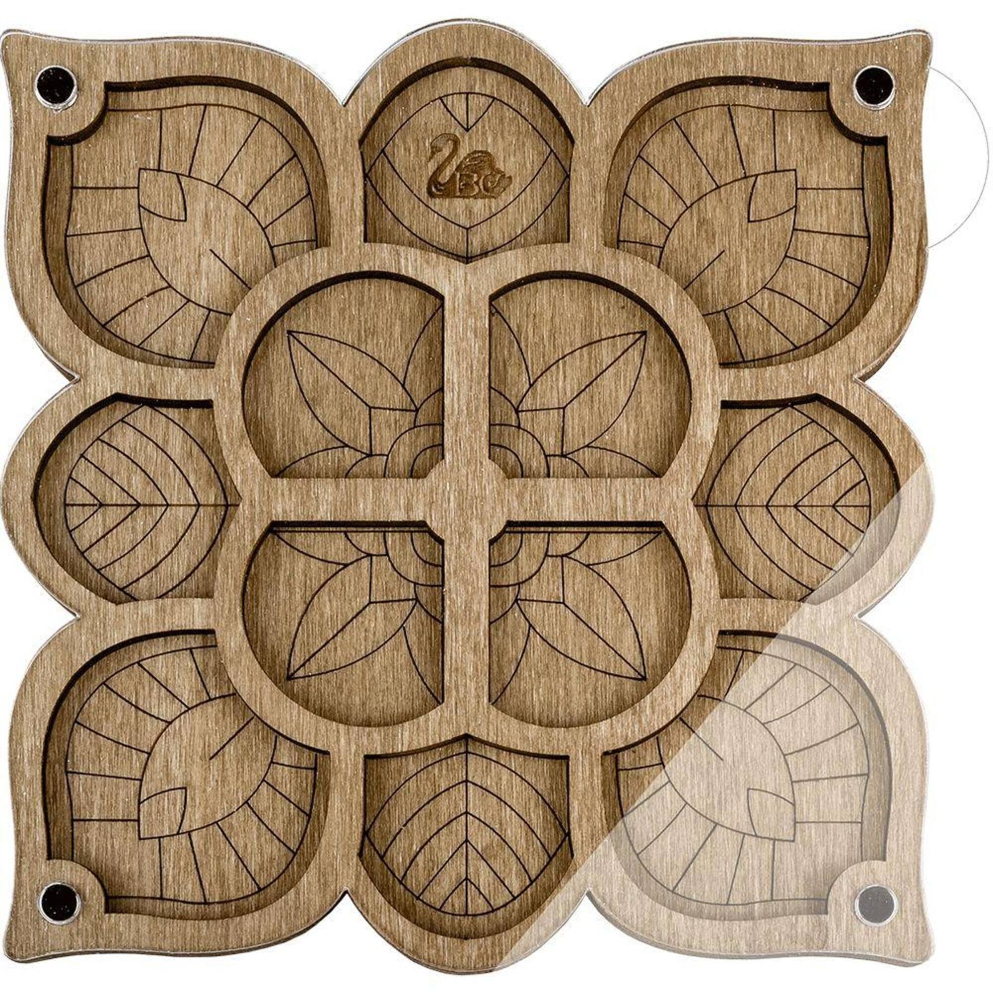 Wonderland Crafts 6" Mandala Bead Organizer with Transparent Cover